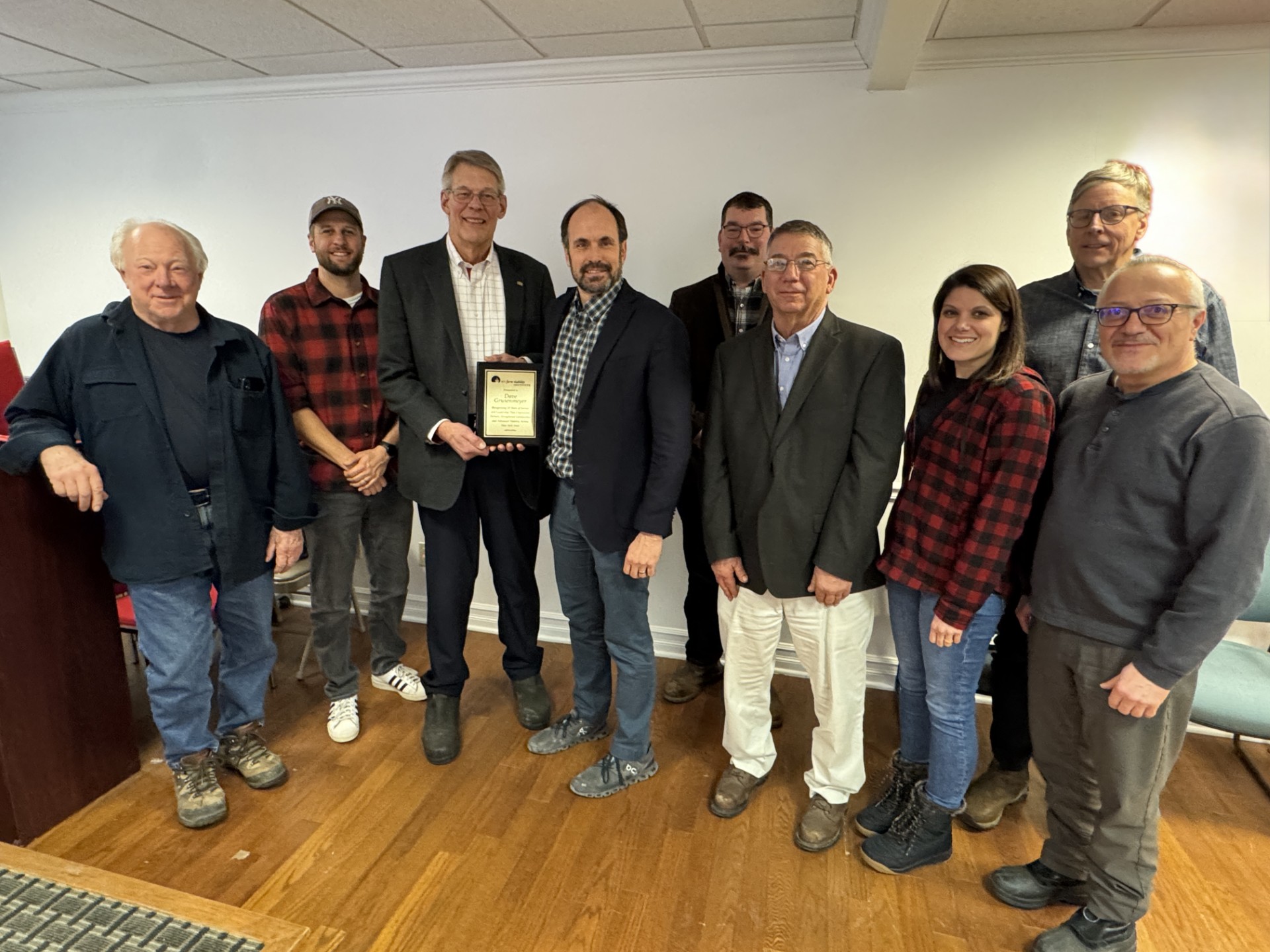 NYFVI says goodbye to David Grusenmeyer, long time leader of New York Farm Viability Institute